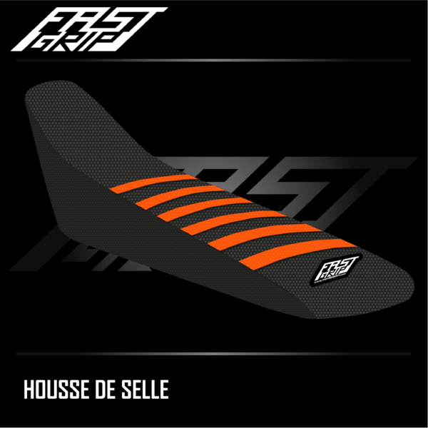 housse de selle motocross ktm 125 150 250 300 350 450 500 sx sxf 2007 2008 2009 2010 seat cover noire orange