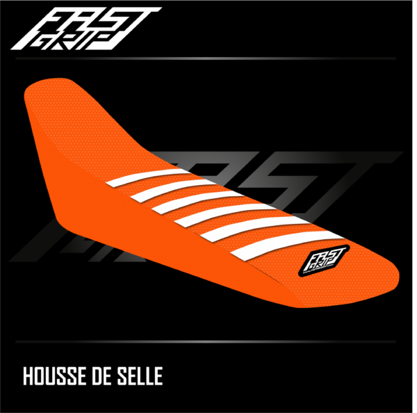 housse de selle motocross ktm 125 150 250 300 350 450 500 sx sxf 2007 2008 2009 2010 seat cover orange blanche