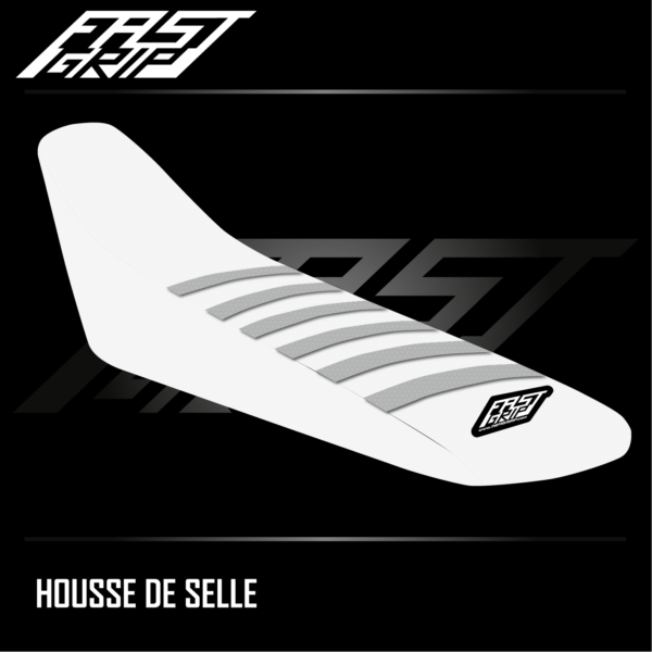 housse de selle enduro husqvarna 125 250 300 350 450 501 te fe 2014 2015 2016 seat cover blanche grise