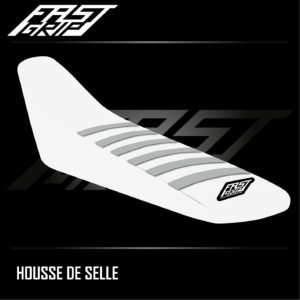 housse de selle enduro husqvarna 125 250 300 350 450 501 te fe 2020 2021 2022 2023 seat cover blanche grise
