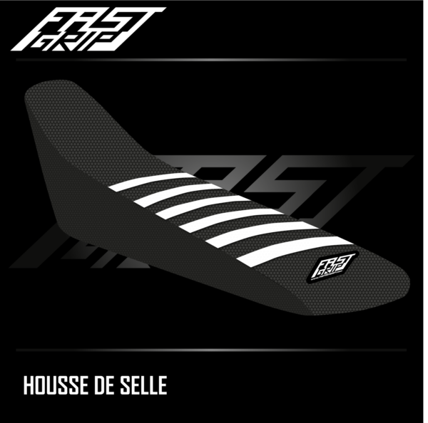housse de selle enduro ktm 125 250 300 450 500 EXC EXCF TPI 2024 2025 seat cover noire blanche