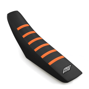housse de selle ktm 125 250 300 350 450 500 exc excf tpi xcw3 2024 2025 2026 2027 2028 ng seat cover antidérapante grip noire orange