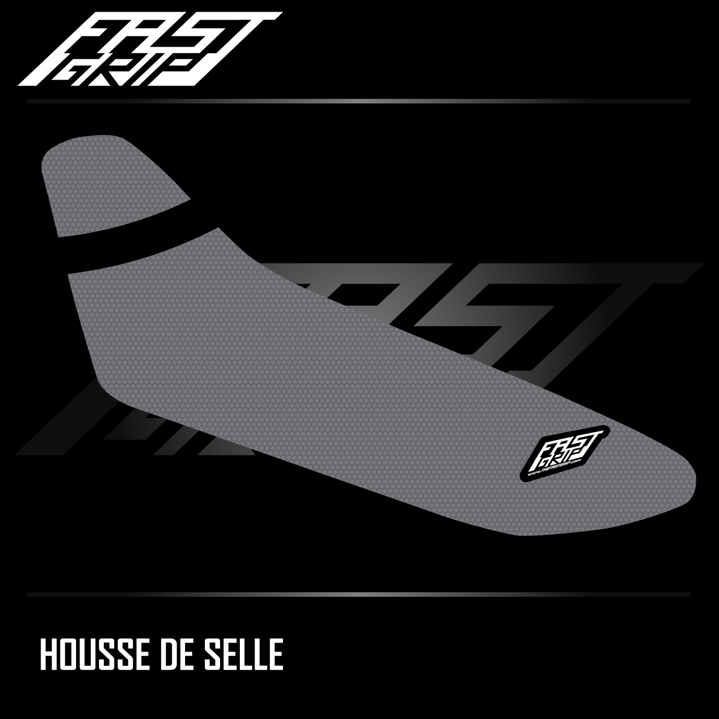 housse de selle monobloc fantic 250 450 xxf 2023 2024 2025 seat cover motocross grise