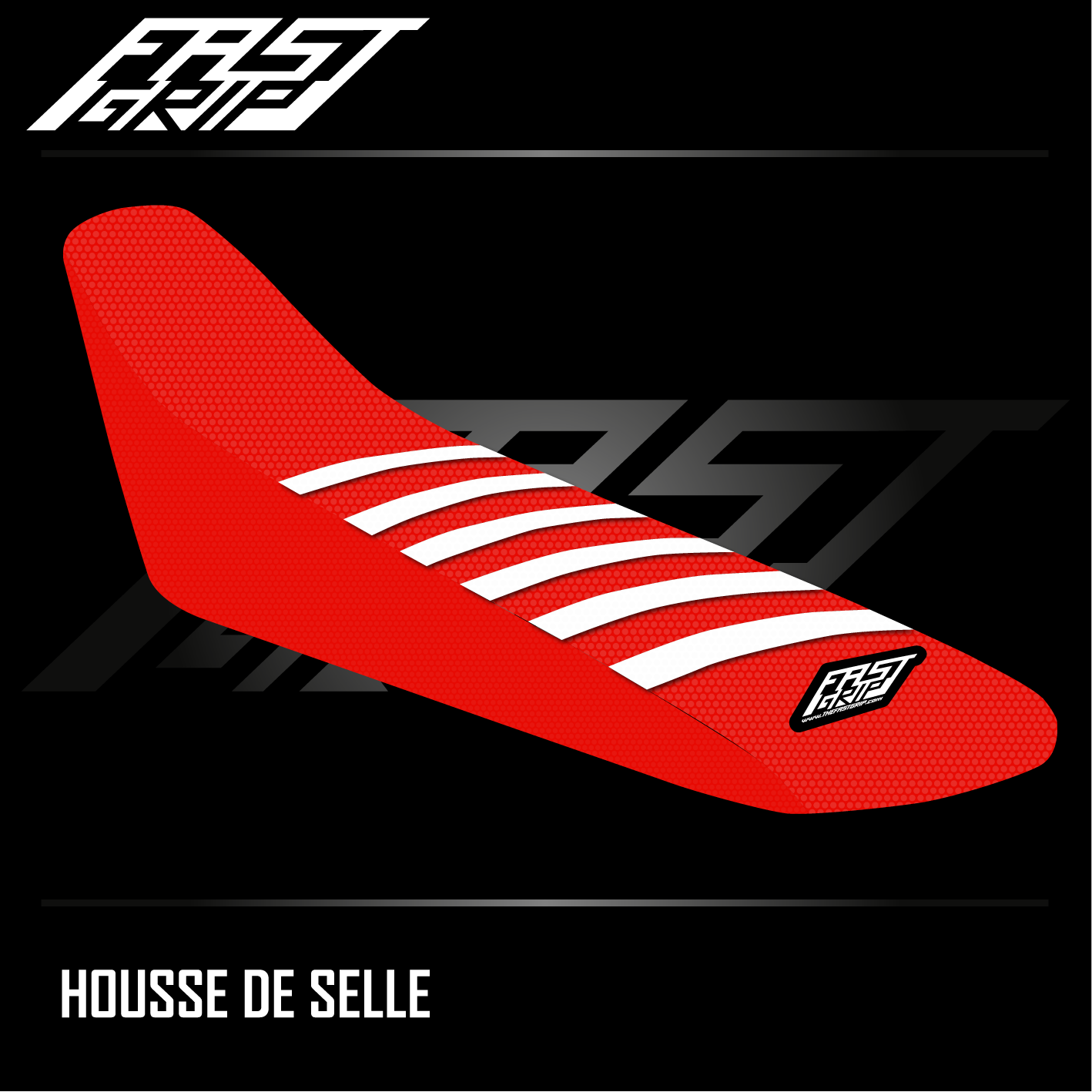 housse de selle motocross gasgas 50 mc 2021 2022 2023 seat cover rouge blanche_Plan de travail 1