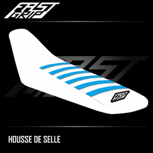 housse de selle motocross tm racing 85 mx 2013 2024 seat cover blanche bleue_Plan de travail 1