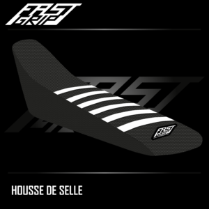 housse de selle motocross tm racing 85 mx 2013 2024 seat cover noire blanche_Plan de travail 1