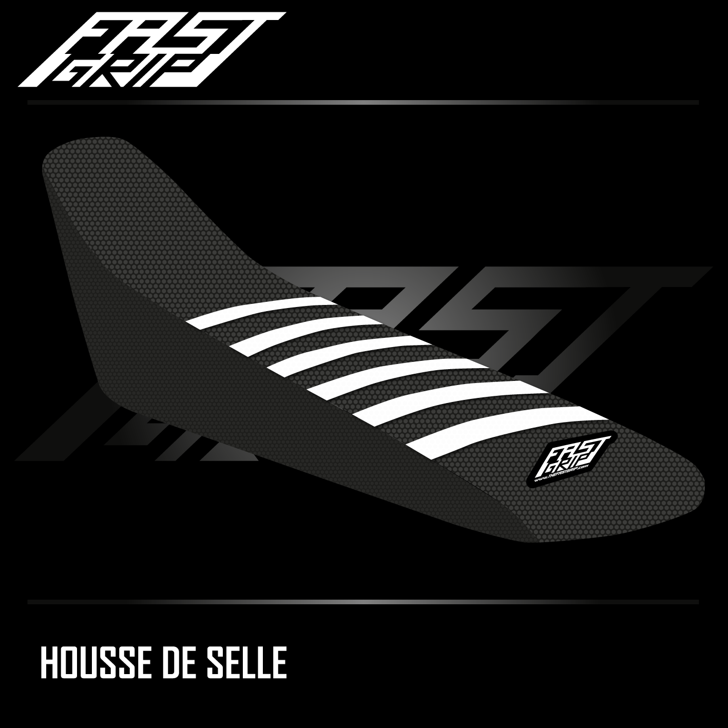housse de selle motocross triumph tf 250 2024 2025 seat cover noire blanche_Plan de travail 1