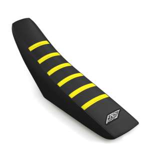 housse de selle suzuki 250 450 rm rmz 2018 2019 2020 2021 2022 2023 2024 2025 2026 2027 2028 grip antidérapant seat cover fast grip noire jaune