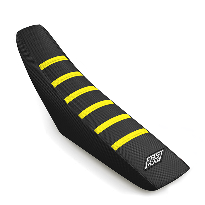 housse de selle suzuki 250 450 rm rmz 2018 2019 2020 2021 2022 2023 2024 2025 2026 2027 2028 grip antidérapant seat cover fast grip noire jaune