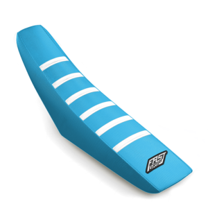 housse de selle tm racing 125 144 250 300 350 450 MX FI CORSE 2022 2023 2024 2025 2026 2027 2028 grip antidérapant seat cover fast grip bleu blanche