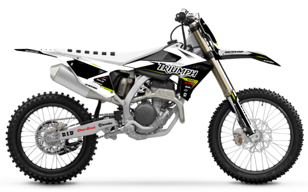 kit déco triumph tf 250 x 2024 2025 motocross ng mx alba series decals graphics stickers autocollant adhesifs visuel