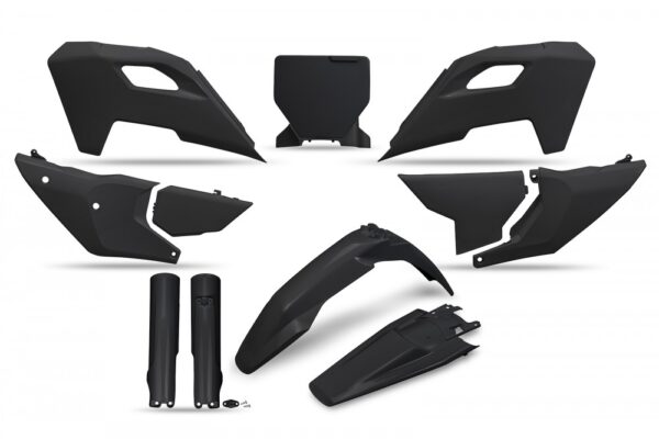 kit plastique complet ufo husqvarna 125 250 350 450 tc fc 2023 2024 motocross noir