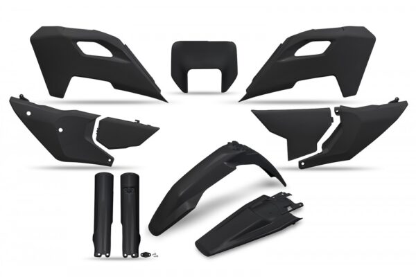 kit plastique husqvarna 125 250 300 350 450 501 te fe 2024 2025 kit complet enduro ufo noir