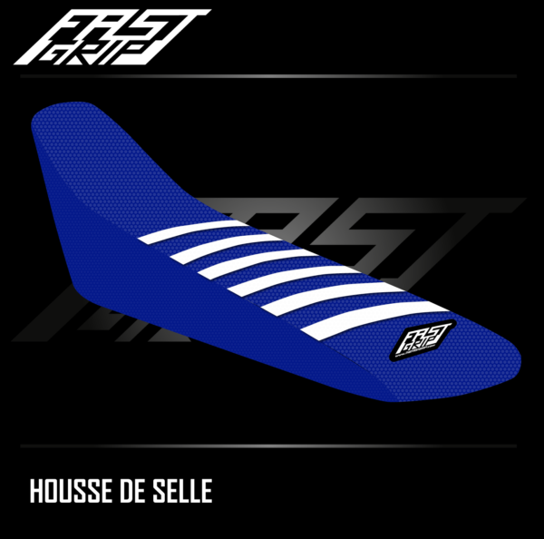 housse de selle beta xtrainer 250 300 2016 2017 2018 2019 2020 2021 2022 enduro seat cover bleue blanche