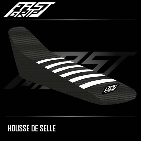 housse de selle enduro gasgas 125 250 300 350 450 500 ec ecf 2021 2022 2023 seat cover noire blanche