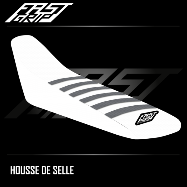 housse de selle fantic 125 250 xe 2021 2022 seat cover enduro blanche grise