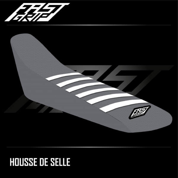 housse de selle fantic 125 250 xe 2025 seat cover enduro grise blanche