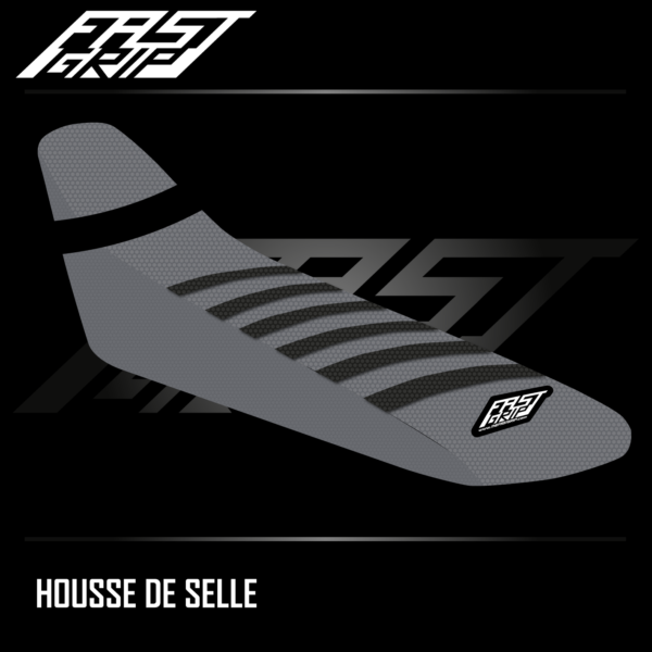 housse de selle fantic 250 310 450 XEF 2021 2022 2023 2024 2025 seat cover enduro grise noire1