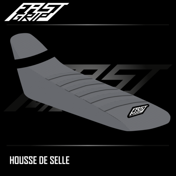 housse de selle fantic 250 310 450 XEF 2021 2022 2023 2024 2025 seat cover enduro grise1
