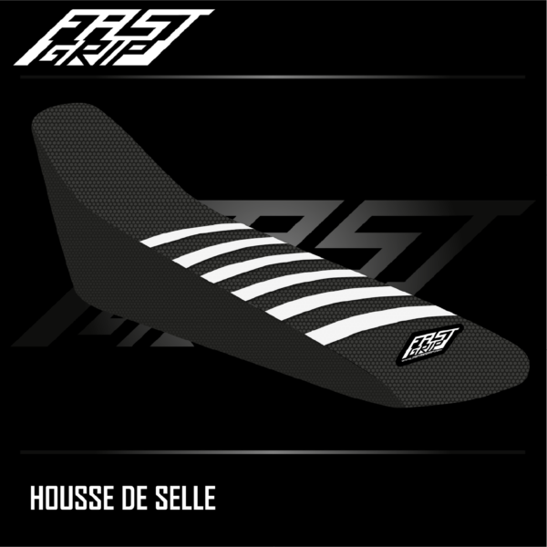housse de selle honda 250 300 400 400 crf rx 2017 2018 2019 2020 2021 enduro seat cover noire blanche