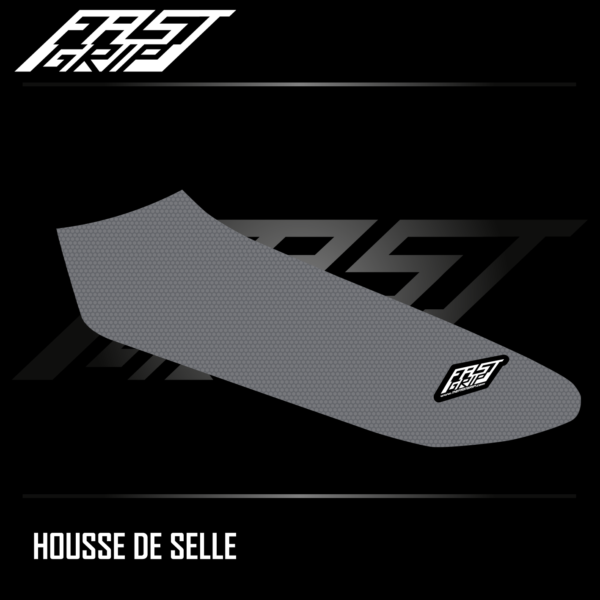 housse de selle monobloc fantic 250 310 450 XEF 2021 2022 2023 2024 2025 seat cover enduro grise1