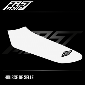 housse de selle monobloc yamaha 250 450 wrf 2024 2025 enduro seat cover blanche
