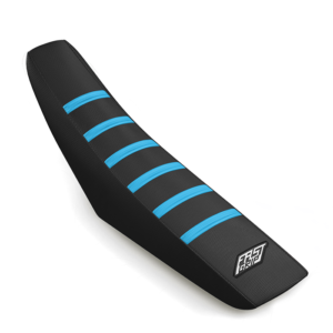 housse de selle tm racing 125 144 250 300 350 450 en FI CORSE 2022 2023 2024 2025 2026 2027 2028 grip antidérapant seat cover fast grip noire bleu