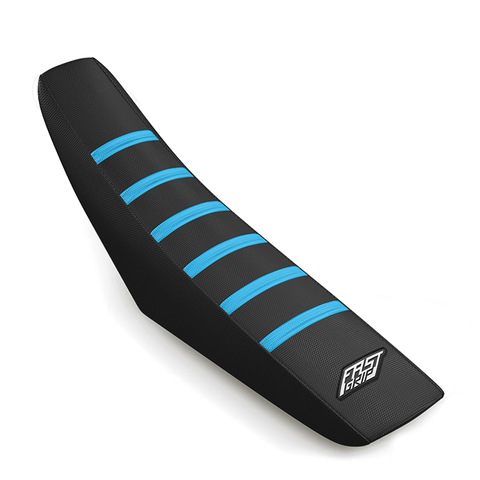 housse de selle tm racing 125 144 250 300 350 450 en FI CORSE 2022 2023 2024 2025 2026 2027 2028 grip antidérapant seat cover fast grip noire bleu