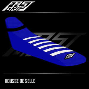 housse de selle yamaha 250 450 wrf 2014 2015 2016 2017 2018 2019 enduro seat cover bleue blanche