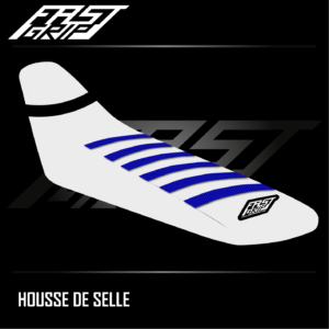 housse de selle yamaha 250 450 wrf 2024 2025 enduro seat cover blanche bleue