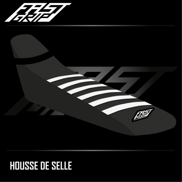 housse de selle yamaha 250 450 wrf 2024 2025 enduro seat cover noire blanche