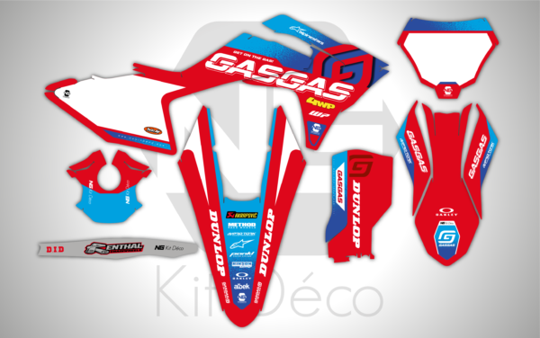 kit déco 125 150 250 300 350 450 mc mcf 2024 2025 gasgas motocross ng factory 2024 mx decals stickers graphics autocollant adhesifs_Plan de travail 1