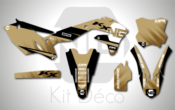 kit déco 450 kxf 2016 2017 2018 kawasaki motocross ng sand series mx decals stickers graphics autocollant adhesifs_Plan de travail 1