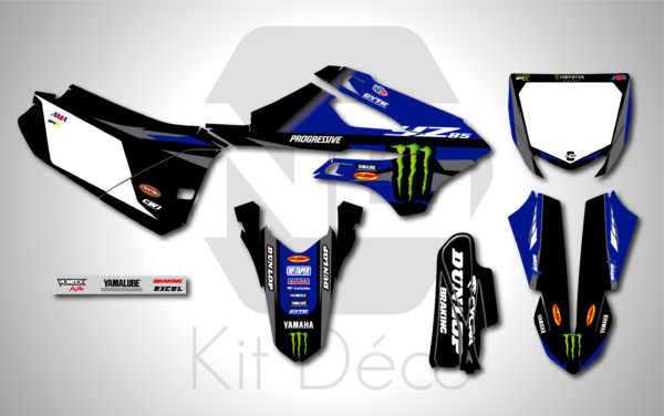 kit déco 85 yz yamaha 2022 2023 2024 2025 motocross ng factory 2024 mx decals stickers graphics autocollant adhesifs_Plan de travail 1
