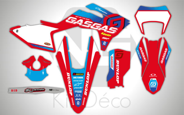 kit déco gasgas 125 250 300 350 450 500 ec ecf 2024 2025 enduro ng factory 2024 décals stickers graphics autocollant adhesifs_Plan de travail 1