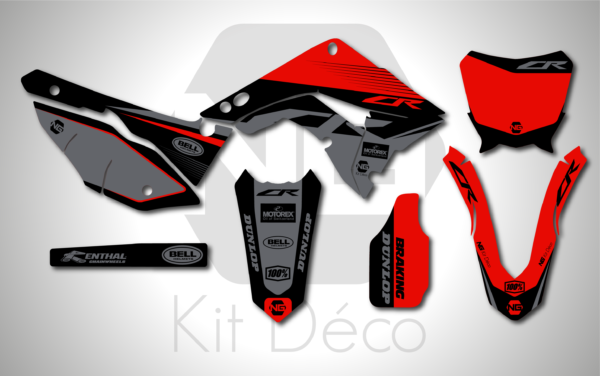 kit déco honda 125 250 cr 2002 2003 2004 2005 2006 2007 2008 2009 2010 2011 2012 polisport restyle 2020 ng motocross sb series mx decals stickers graphics autocollant adhesifs_Plan de travail 1