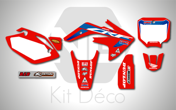 kit déco honda 150 crf de 2017 à 2025 motocross ng factory 2022 mx motocross decals stickers graphics autocollant adhesifs_Plan de travail 1