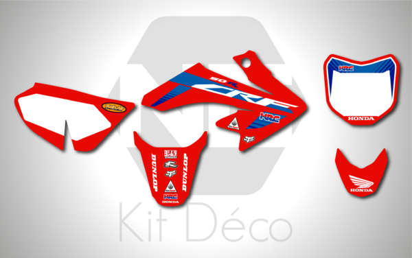 kit déco honda 50 crf motocross factory 2022 ng mx decals stickers graphcis autocollant adhesifs_Plan de travail 1