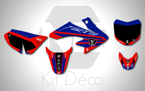kit déco honda 50 crf pit bike ng motocross l'atelier 46 2024 mx decals stikcers graphics autocollant adhesifs_Plan de travail 1