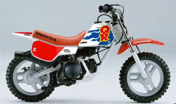 kit déco honda 50 qr motocross ng kent1 2022 old mx decals stickers graphics autocollant adhesifs visuel