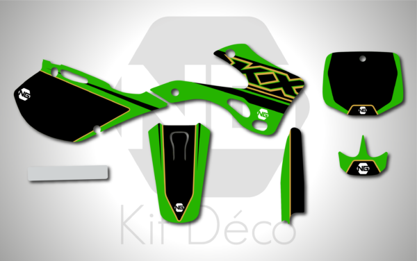 kit déco 125 250 kx 1999 2000 2001 2002 kawasaki ng originality motocross decals mx graphics stickers autocollant adhesifs_Plan de travail 1