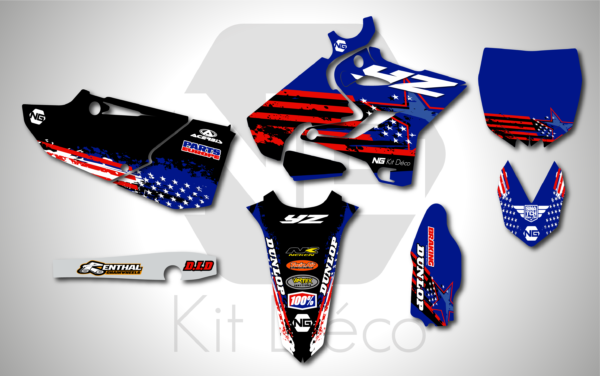 kit déco 125 250 yz 2015 2016 2017 2018 2019 2020 2021 yamaha ng usa series motocross graphcis mx stickers adhesifs autocollant decals_Plan de travail 1