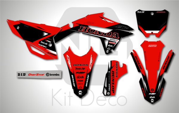 kit déco 250 450 crf 2021 2022 2023 2024 2025 honda motocross ng alba series mx decals stickers graphcis autocollant adhesifs