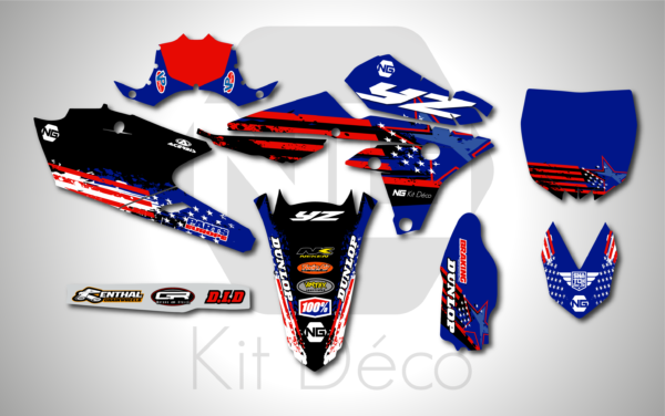 kit déco 250 450 yzf 2014 2015 2016 2017 2018 yamaha ng usa series motocross graphics mx stickers autocollant adhésifs_Plan de travail 1