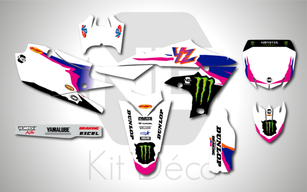kit déco 250 450 yzf 2019 2020 2021 2022 2023 yamaha ng 50 th anniversaire motocross stickers mx graphics autocollant adhesifs decals_Plan de travail 1