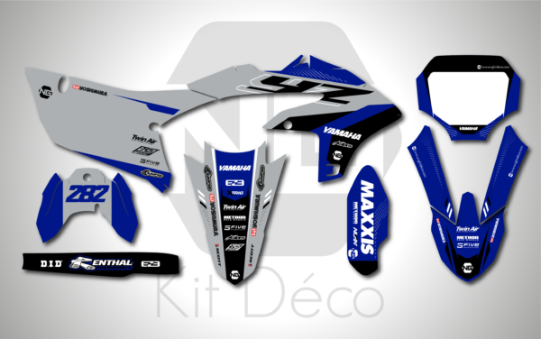 kit déco 250 450 yzf 2023 2024 2025 yamaha motocross ng bionic series mx decals stickers graphics autocollant adhesifs_Plan de travail 1
