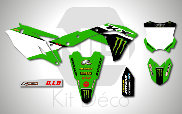 kit déco 250 kxf 2017 2018 2019 2020 kawasaki ng factory 2023 motocross graphics stickers mx decals autocollant adhesifs_Plan de travail 1