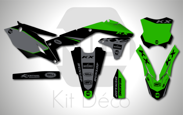 kit déco 450 kxf 2016 2017 2018 kawasaki ng sb series motocross graphics decals stickers adhesifs autocollant_Plan de travail 1