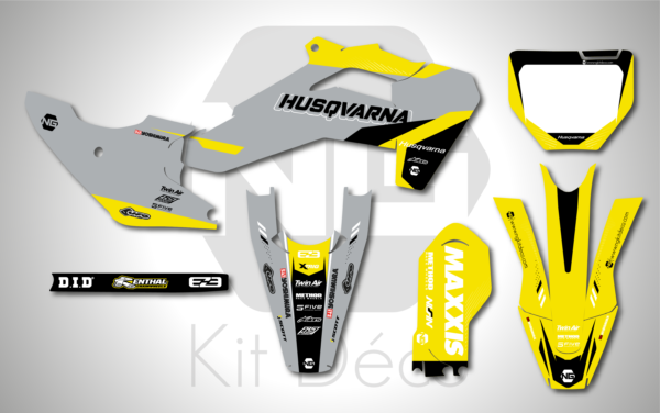 kit déco 85 TC 2025 husqvarna motocross ng bionic series mx decals graphics stickers autocollant adhesifs_Plan de travail 1