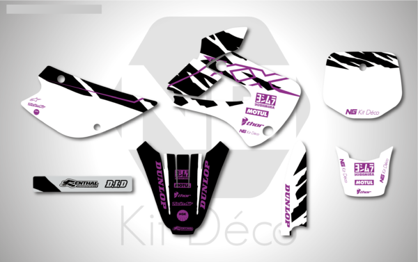 kit déco 85 kx 1998 2013 kawasaki ng motocross halfback 2 mx decals stickers graphics autocollant adhesifs